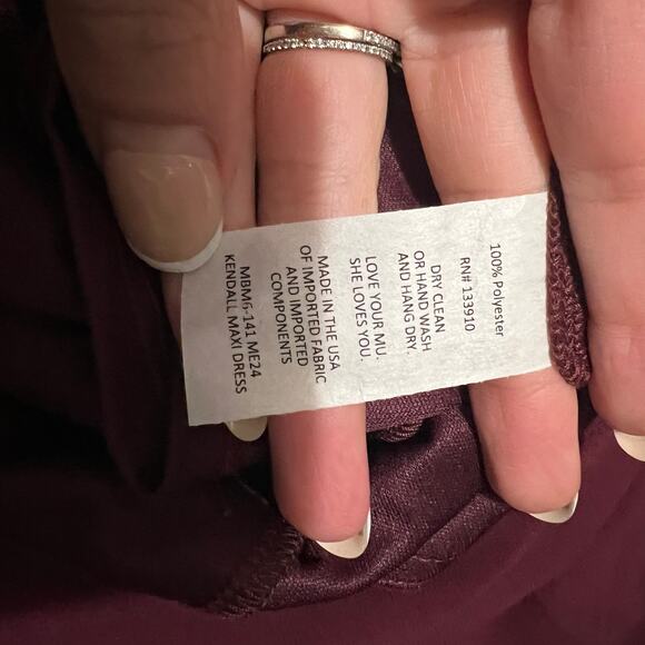 Show Me Your Mumu SMYM Kendall merlot Burgundy maxi dress NEW SMALL - Picture 3 of 4